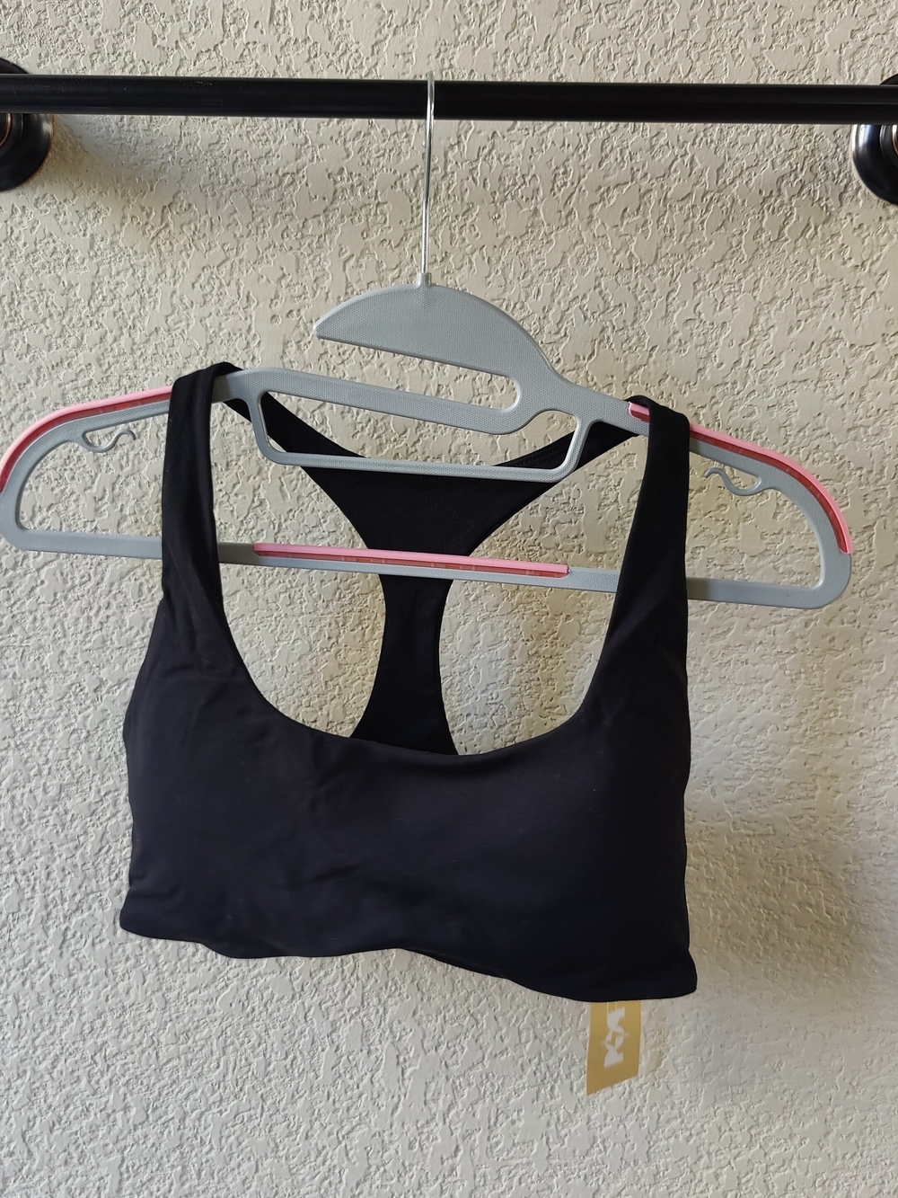 POPFLEX Black Racerback Sports Bra - Picture 7 of 8